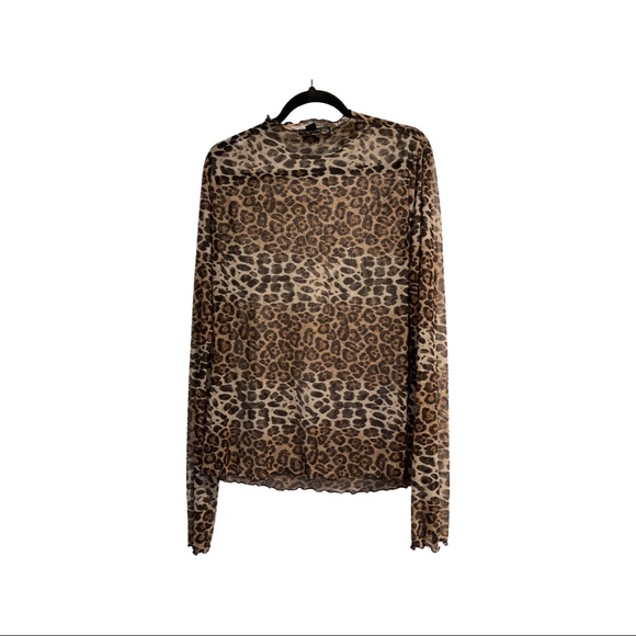 Forever 21 Tops - Sheer animal print top